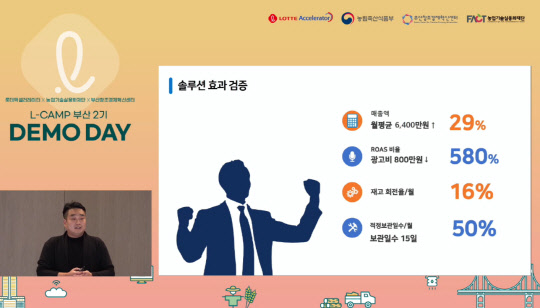 롯데액셀러레이터가 스타트업 후속 투자를 돕는 '엘캠프' 2기 온라인 데모데이 행사를 열었다. <롯데지주 제공>